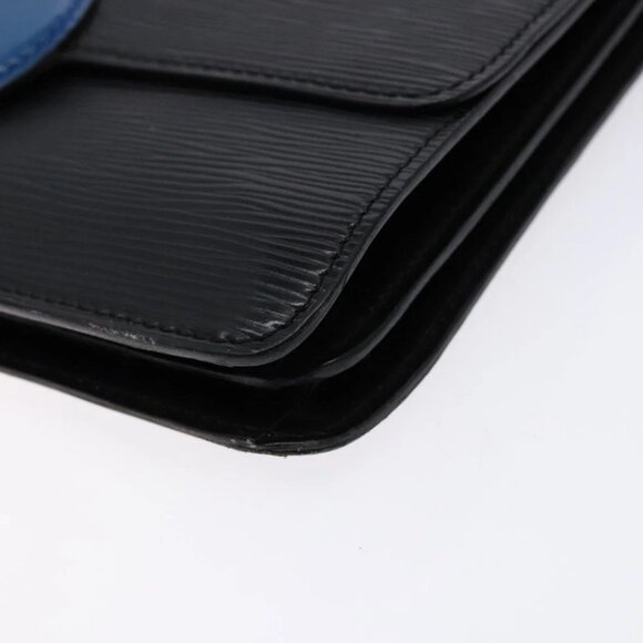 LOUIS VUITTON Epi Bicolor Free Run Shoulder Bag Black Blue - Picture 8 of 15
